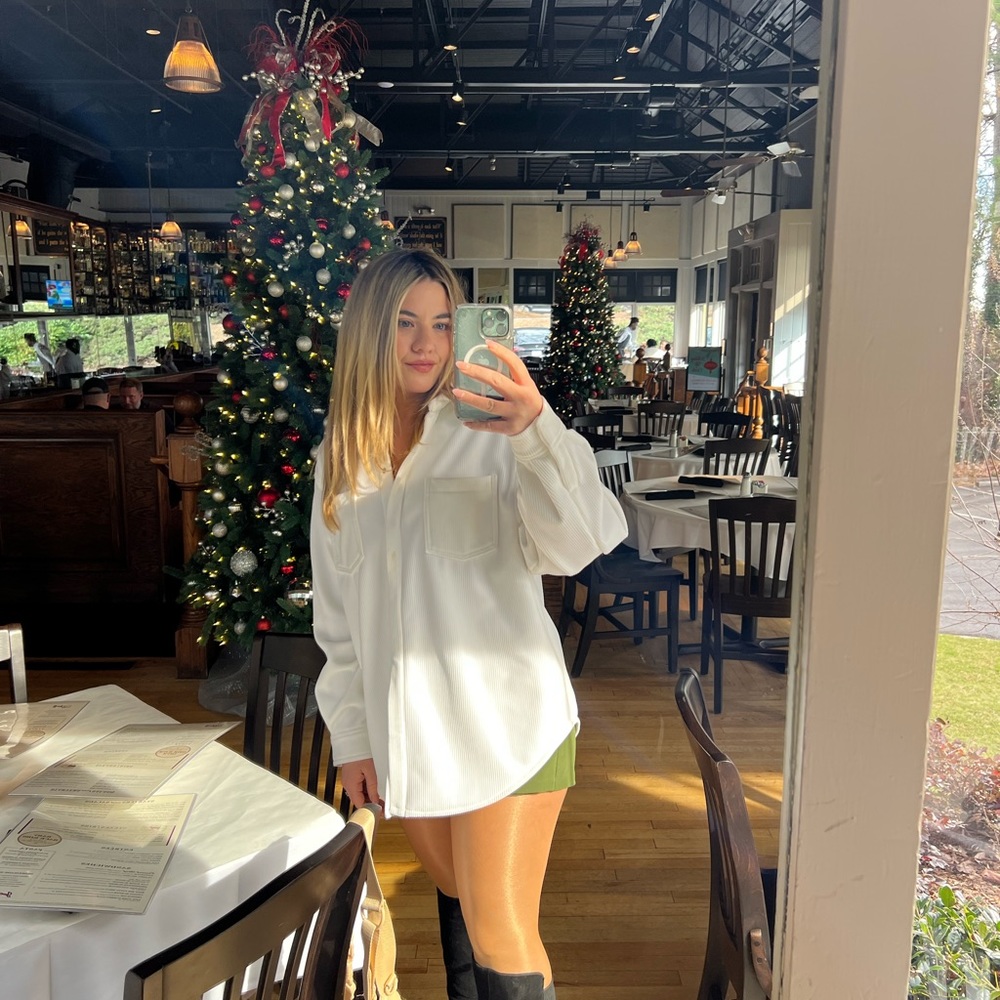 Alo yoga Ribbed Velvour Mountain side Shacket